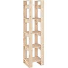 vidaXL Bokhylla/rumsavdelare 41x35x160 cm massiv furu 813869