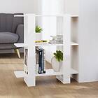 vidaXL Bokhylla/Rumsavdelare vit högglans 80x30x87 cm 811589