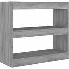 vidaXL Bokhylla/Rumsavdelare grå sonoma-ek 80x30x72 cm 813615