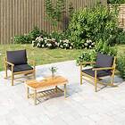 vidaXL Trädgårdsbord 90x55x37 cm bambu 363463
