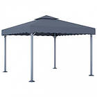 vidaXL Paviljong 300x300 cm antracit aluminium 48059