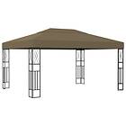 vidaXL Paviljong 3x4 m taupe tyg 312270