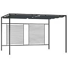 vidaXL Paviljong med infällbart tak 4x3x2,3 m gräddvit 180g/m² 313625