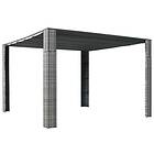 vidaXL Paviljong med tak konstrotting 300x300x200 cm grå och antracit 44818
