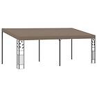 vidaXL Väggmonterad paviljong 6x3x2,5 m taupe 312267