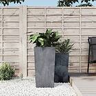 vidaXL Blomsterpotte med avtagbar insida grå 21/49l PP betonglook 364695