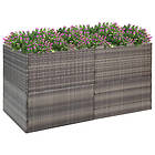vidaXL Odlingslåda grå 157x80x80 cm konstrotting 319178