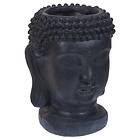vidaXL ProGarden Blomkruka Buddha-figur 25x26x35 cm antracit 442189