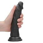 Real Rock Svart Realistisk Dildo 19,6 cm