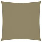 vidaXL Solsegel oxfordtyg fyrkantigt 7x7 m beige 135143