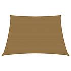 vidaXL Solsegel 160g/m² taupe 3/4x2 m HDPE 311433