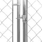 vidaXL Hundgård för utomhusbruk galvaniserat stål 950x570x185 cm 145036
