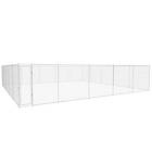 vidaXL Hundgård för utomhusbruk galvaniserat stål 950x950x185 cm 145035