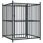 vidaXL Hundgård för utomhusbruk 120x120x150 cm