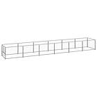 vidaXL Hundgård silver 6 m² stål 3082104