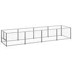 vidaXL Hundgård silver 4 m² stål 3082102