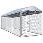 vidaXL Hundkennel för utomhusbruk med tak 760x190x225 cm 145031