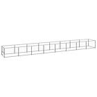 vidaXL Hundgård silver 8 m² stål 3082106