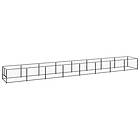 vidaXL Hundgård svart 8 m² stål 3082098