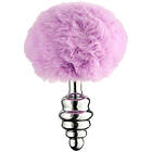 Alive BDSM Line Metal Purple Fluffy Twist Analplugg M Lila