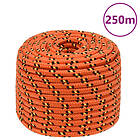 vidaXL Båtlina orange 14 mm 250 m polypropylen 152677