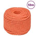 vidaXL Rep orange 14 mm 50 m polypropylen 152944