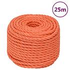 vidaXL Rep orange 10 mm 25 m polypropylen 152933