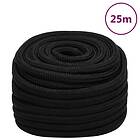 vidaXL Rep svart 25 mm m polyester 152843