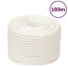 vidaXL Rep vit 14 mm 100 m polypropylen 153062