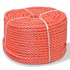 vidaXL Tvinnat rep i polypropylen 16 mm 250 m orange 143841