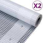 vidaXL Leno presenning 2 st 260g/m² 1.5x20 m vit 3082809