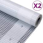 vidaXL Leno presenning 2 st 260g/m² 3x4 m vit 3082820