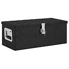vidaXL Storage Box svart 70x31x27 cm aluminium 152251