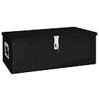 vidaXL Storage Box svart 80x39x30 cm aluminium 152253