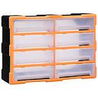 vidaXL Sortimentskåp with 8 stora drawers 52x16x37 cm 149599