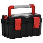 vidaXL Tool Box svart och röd 45x28x26.5 cm 152099