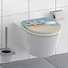 vidaXL SCHÜTTE Siège de toilette med mjuk stängning BEACH 438771