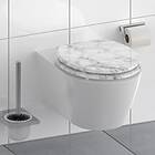 vidaXL SCHÜTTE Siège de toilette med mjuk stängning MARMOR STONE 438739