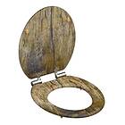 vidaXL SCHÜTTE WC-istuimet Solid Wood MDF brun 429413