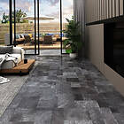 vidaXL PVC-golvbrädor självhäftande 5,11 m² trästruktur grå 146610