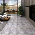 vidaXL Ej självhäftande PVC-golvplankor 5,26 m² 2 mm cementbrun 146567