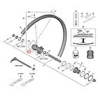 Shimano Wh-m8100-tl-r12-b-275 Right Spokes Silver