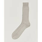Bresciani Wide Ribbed Cotton Socks (Herr)