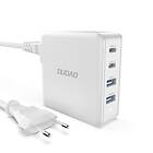 Dudao A100EU Snabbladdare 100Watt GaN 2xUSB-C + 2xUSB-A