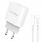 Dudao A8SEU-1M Adapter 20Watt 1xUSB-C inkl 1m USB-C till Lightning Kabel