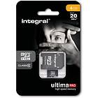 Integral UltimaPro microSDHC Class 10 20MB/s 4GB