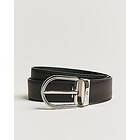 Montblanc Horseshoe Buckle Grey 35 mm Leather Belt
