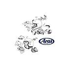 Arai Mx-v Upper Rear Central Cowl Vent Svart