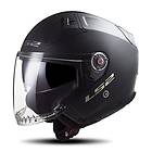 LS2 Of603 Infinity Ii Solid Open Face Helmet Svart M