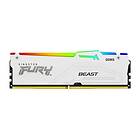 Kingston Fury Beast White RGB DDR5 6000MHz 16GB (KF560C40BWA-16)